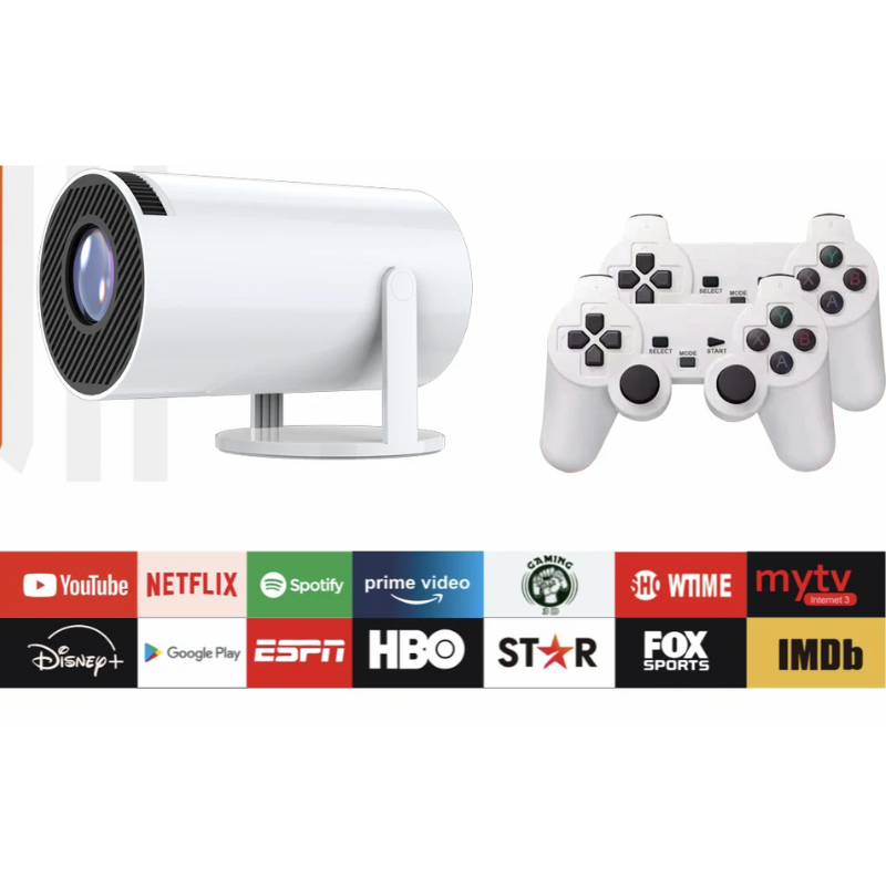 Proyector 2 en 1 con Videojuegos – Cine y Diversión en Casa