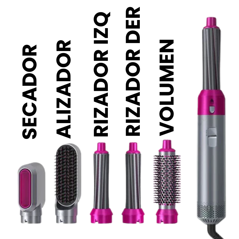 AirBrush 5 en 1 – Secador y Estilizador Profesional
