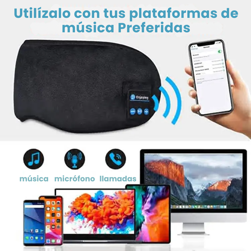 Antifaz Bluetooth con Altavoces Integrados
