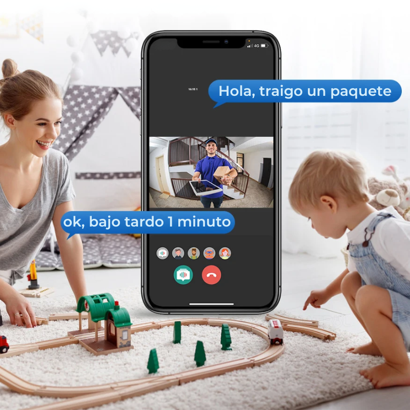 Timbre Inteligente WiFi con Cámara HD y Visión Nocturna