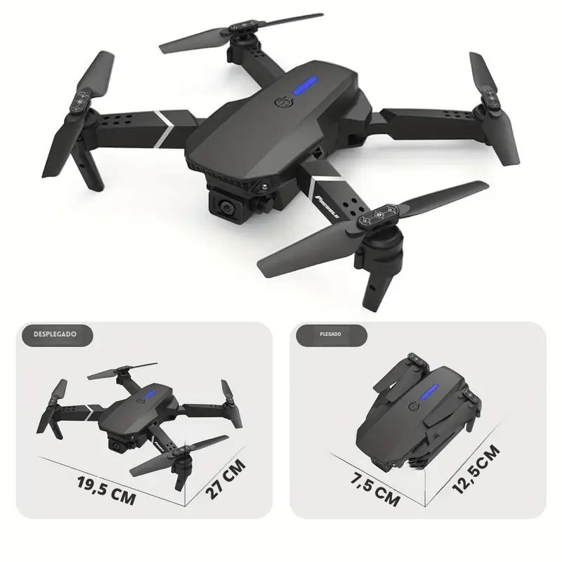 DRON W8 PRO MAX 4K – Doble Cámara + Maletín