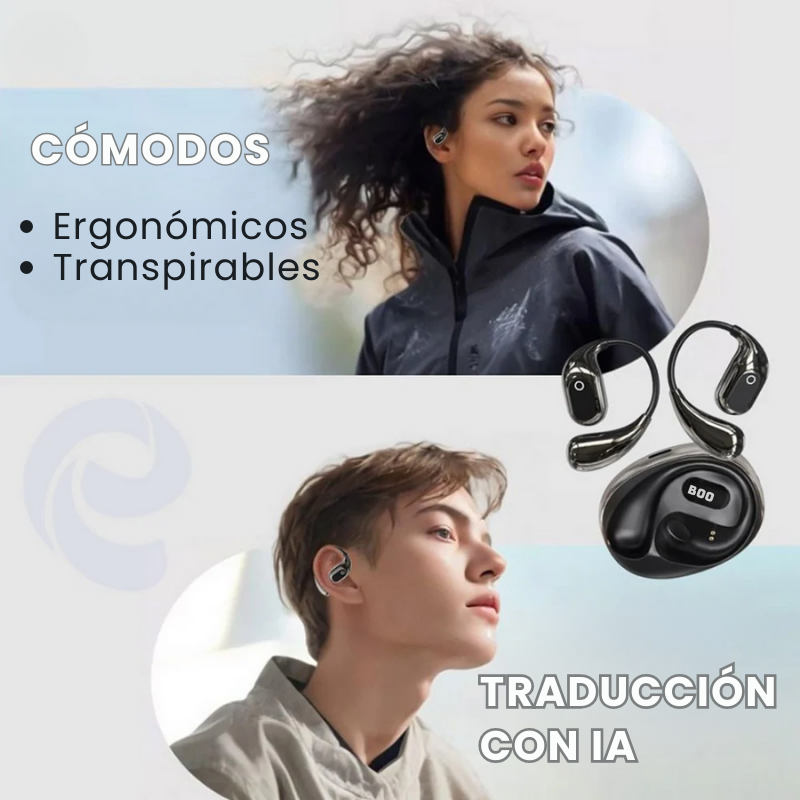 Auriculares Inteligentes Traductores en Tiempo Real (138 Idiomas)