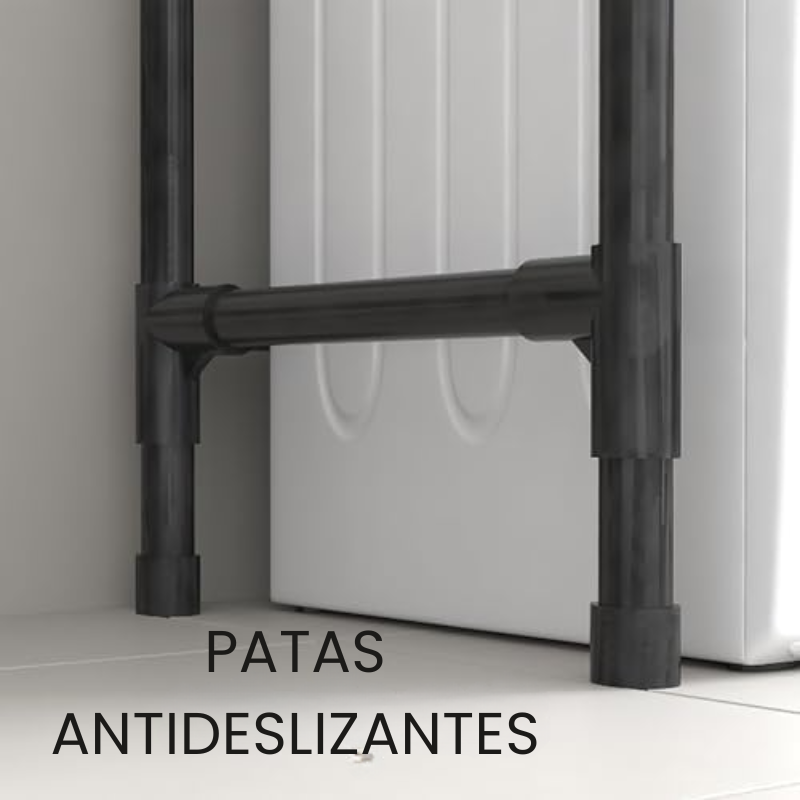 Estantería Sobre Lavadora de 3 Niveles – Negro