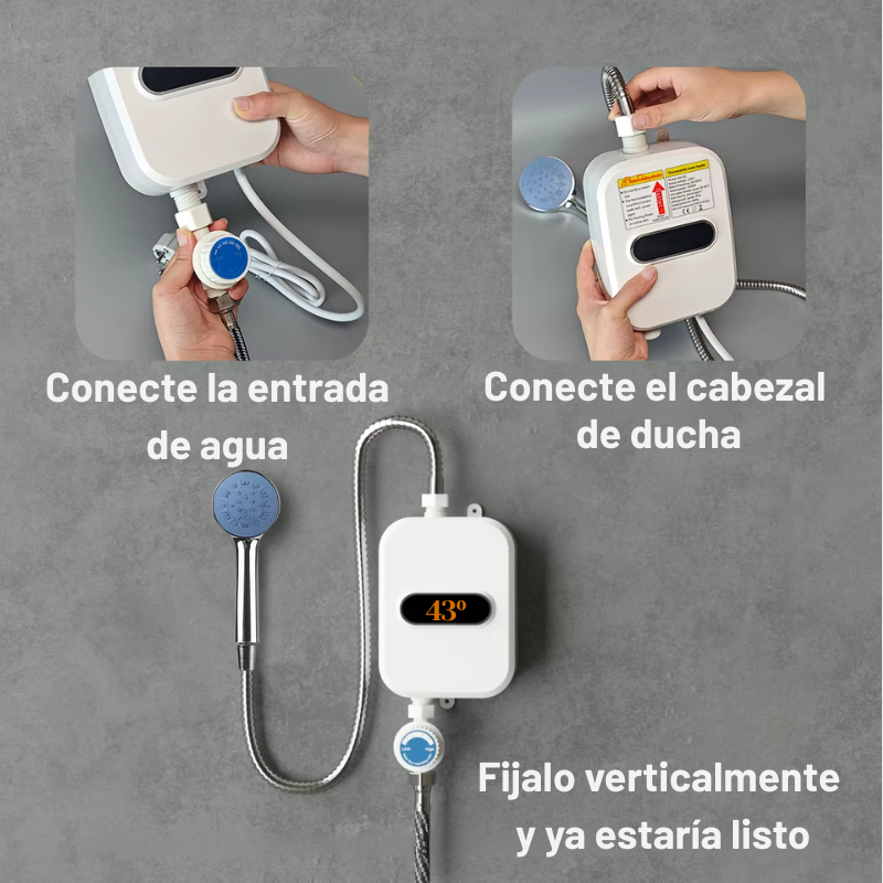Calentador de Agua Eléctrico Instantáneo 3500W