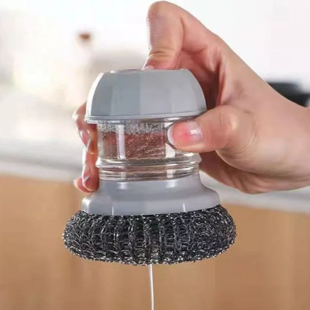 Cepillo de Cocina con Dispensador de Jabón