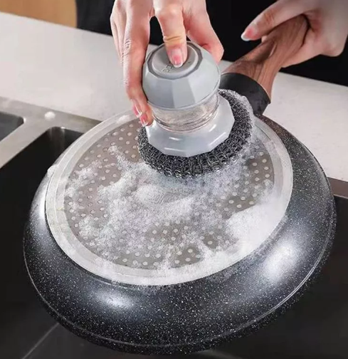 Cepillo de Cocina con Dispensador de Jabón