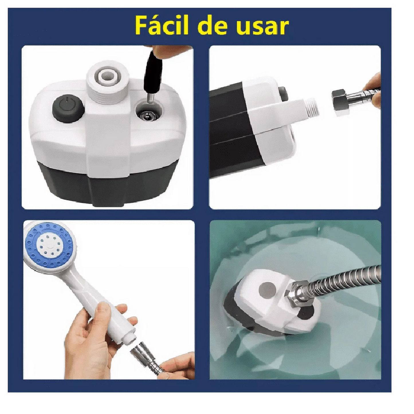 Ducha Portátil Recargable con Batería USB