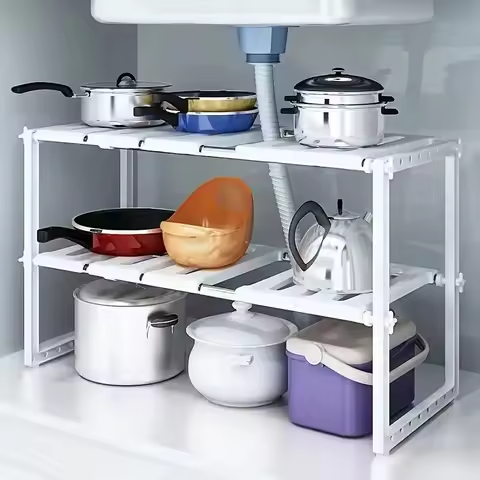 Estantería Ajustable Extensible Bajo Fregadero