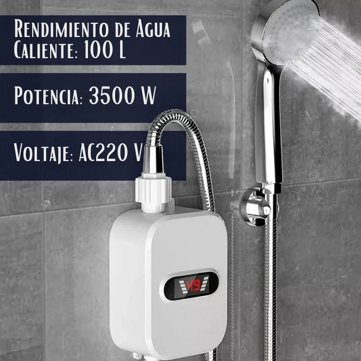 Calentador de Agua Eléctrico Instantáneo 3500W