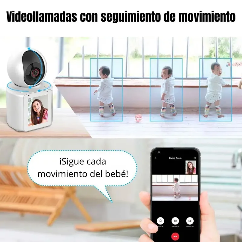 Cámara de Seguridad Familiar 360° con Audio