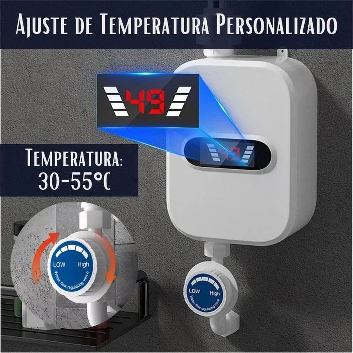 Calentador de Agua Eléctrico Instantáneo 3500W