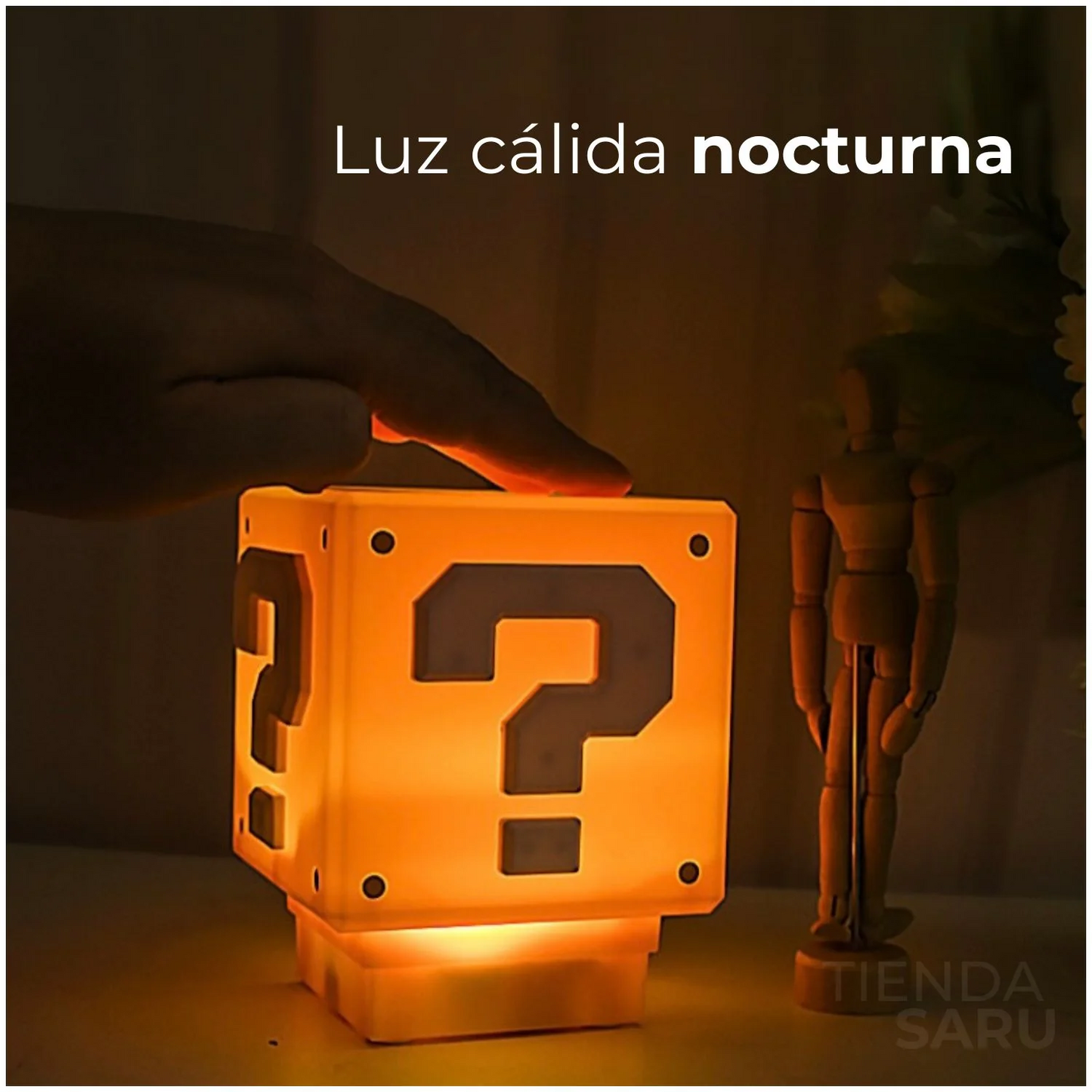 Lámpara LED Caja Misteriosa – Luz Nocturna con Música