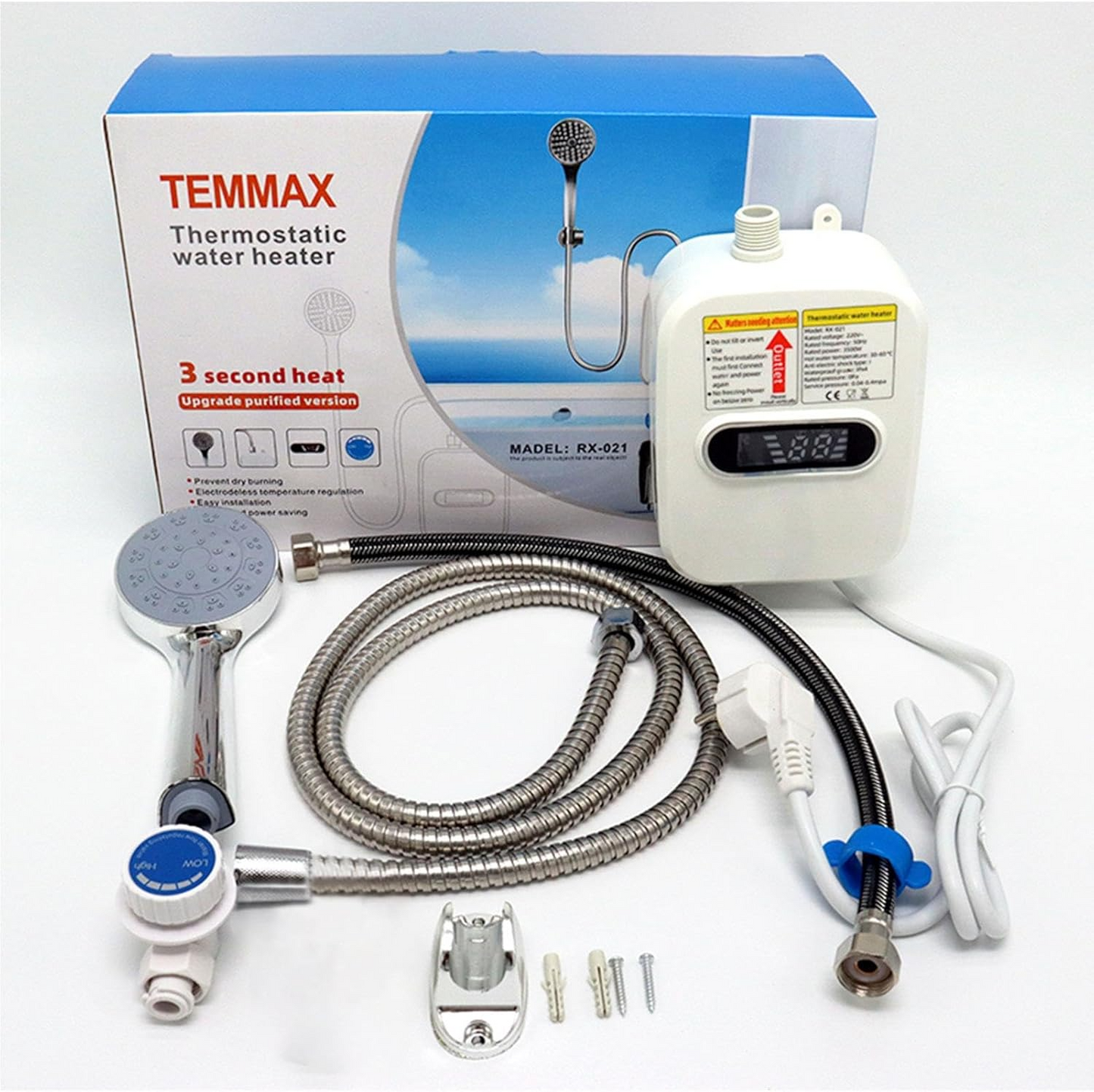 Calentador de Agua Eléctrico Instantáneo 3500W