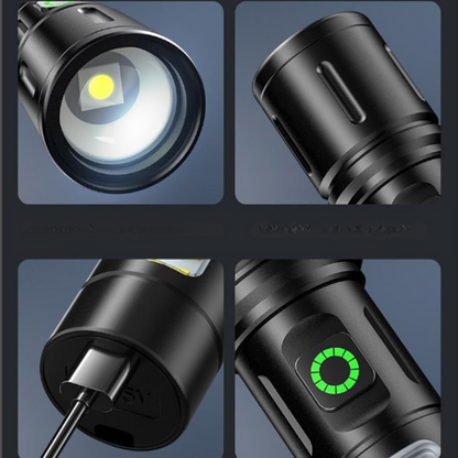 Linterna LED de alta potencia recargable