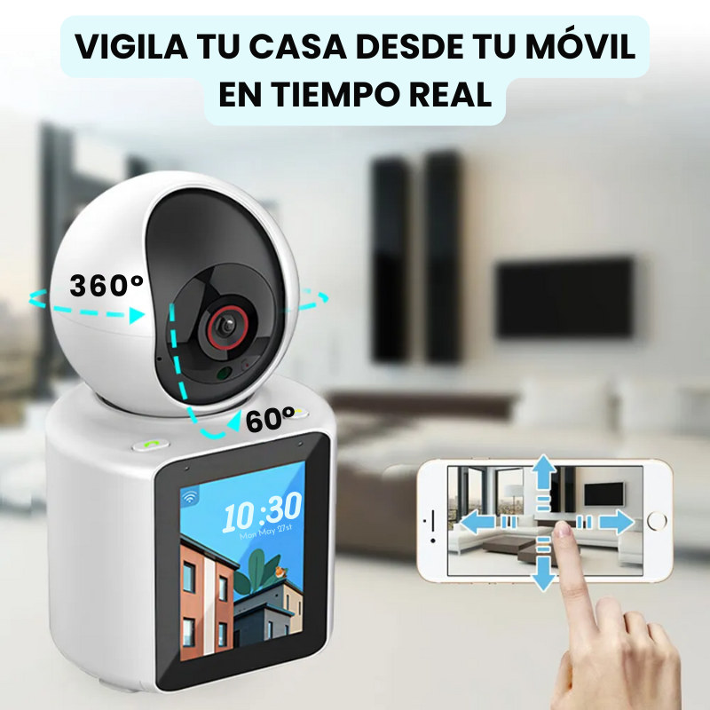 Cámara de Seguridad Familiar 360° con Audio