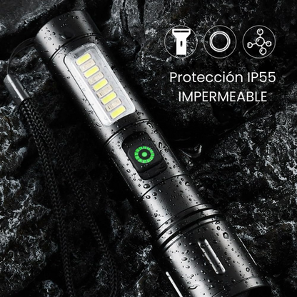 Linterna LED de alta potencia recargable