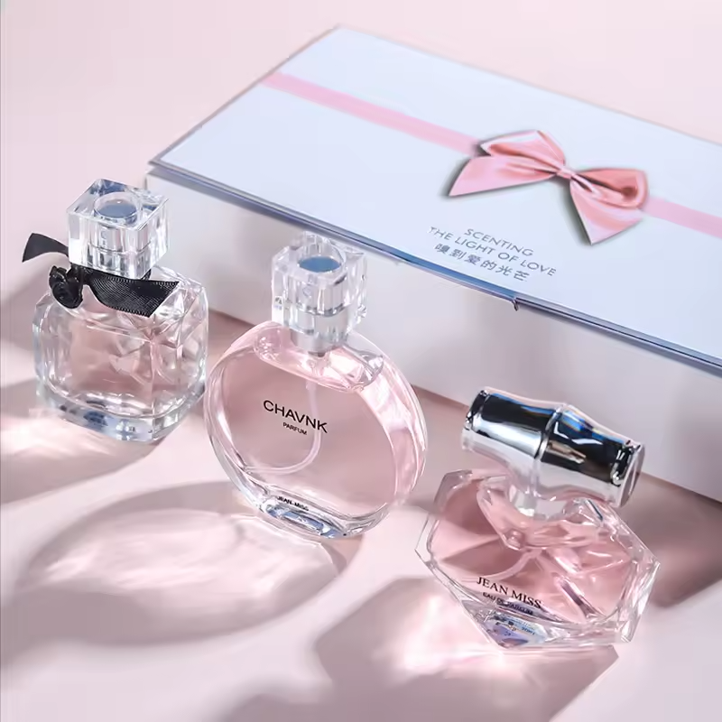 Set Exclusivo 3 Perfumes Mujer – Caja Rosa