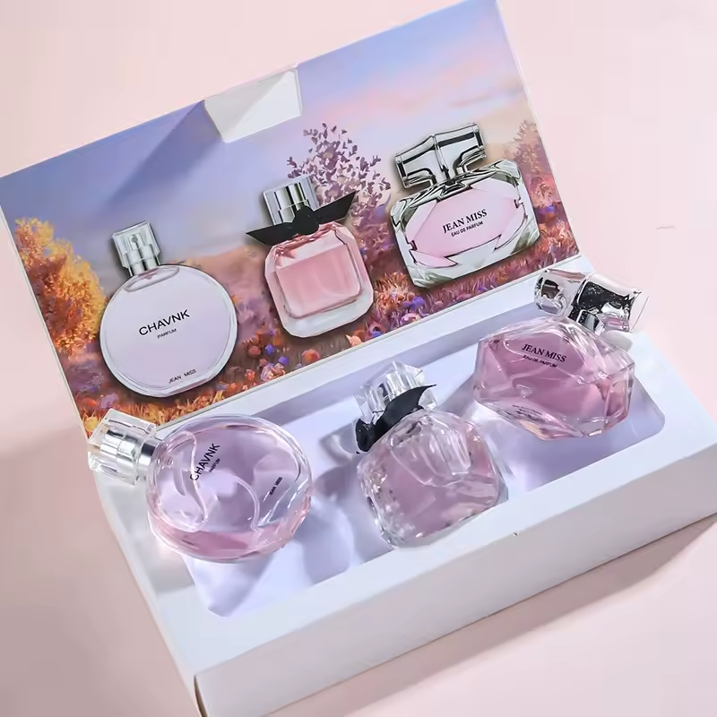 Set Exclusivo 3 Perfumes Mujer – Caja Rosa